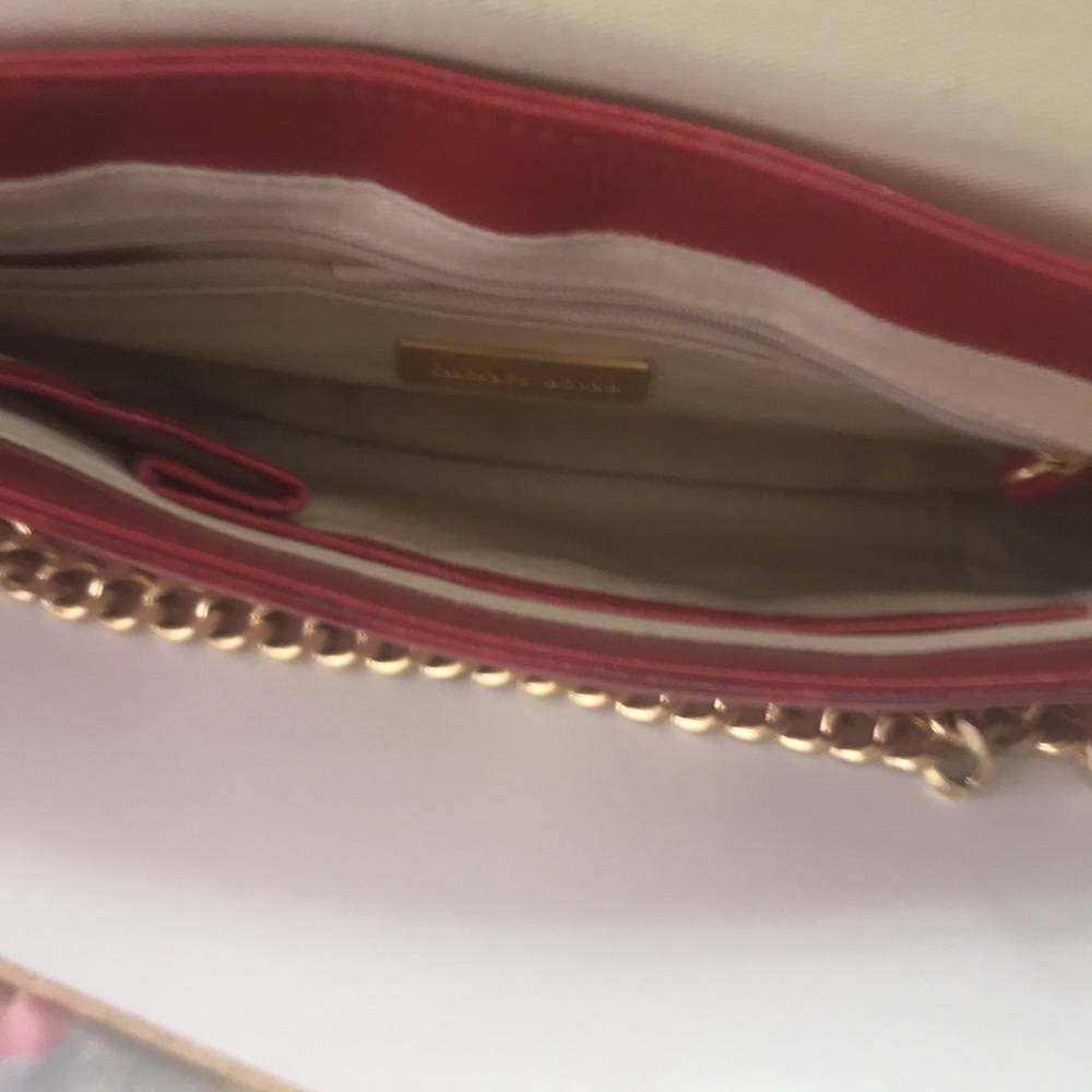 Gently Used, Vintage Charles David Ruby Red Bag - image 7